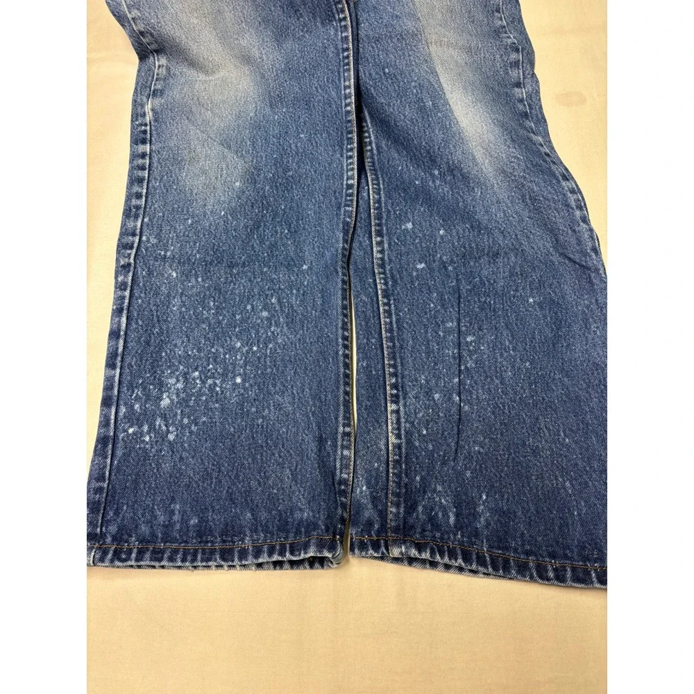 Vintage 90s Levis 505 Orange Tab Jeans Mens 38x30 Made in USA Distressed Paint